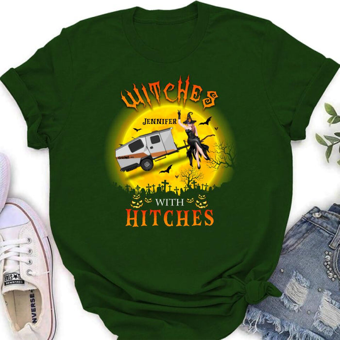 Personalized Witch with Camper Shirt/ Hoodie - Gift Idea For Halloween/ Birthday - Witches with Hitches