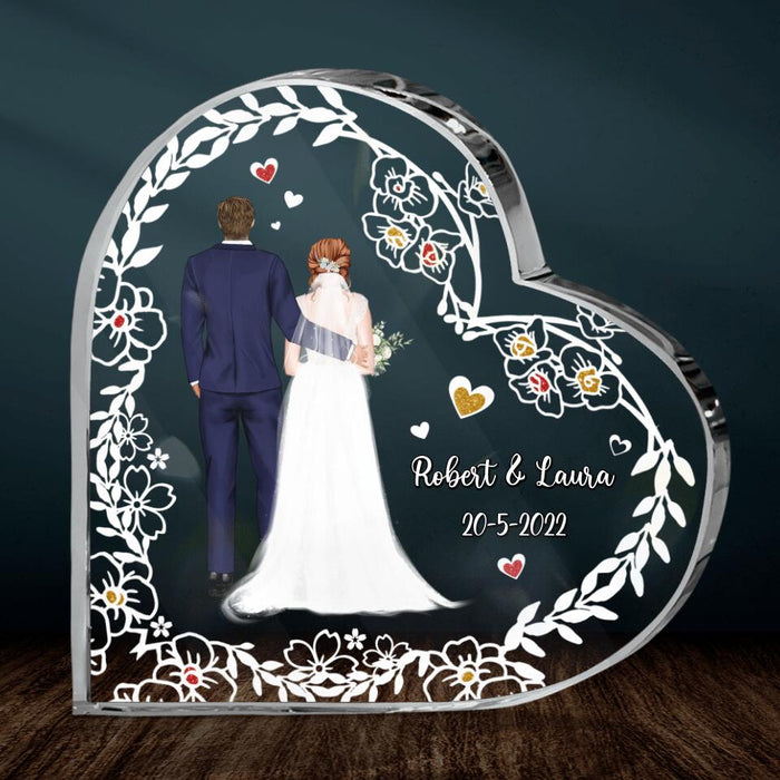 Personalized Wedding Acrylic Plaque - Anniversary Gift Idea For Wedding - Gift For Couple