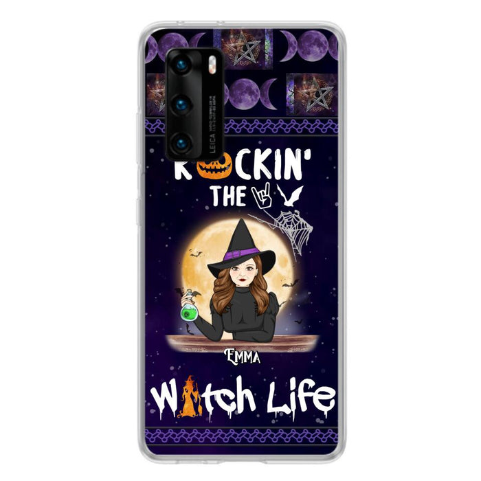 Custom Personalized Witch Phone Case - Halloween Gift Idea - Rockin' The Witch Life - Case For Xiaomi, Huawei & Oppo