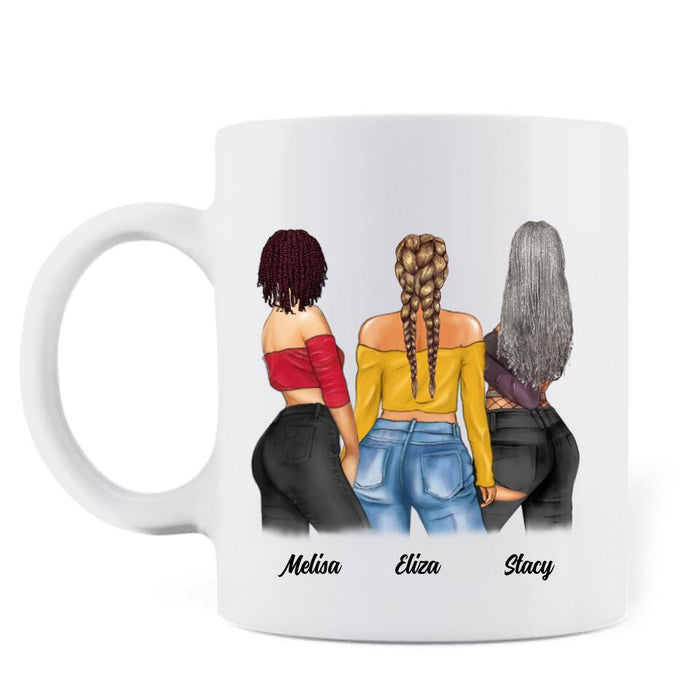 Custom Personalized Best Friends Gifts Coffee Mug - 3 Besties - Besties Forever - QLUG58