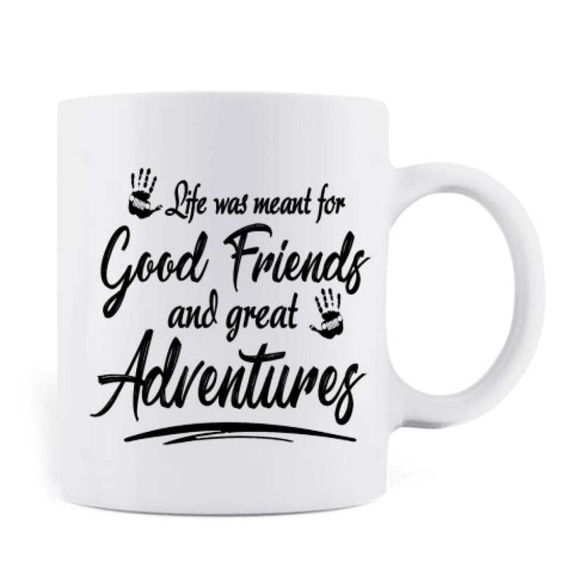 Personalized Besties Off-road Coffee Mug - Gift For Best Friends - Life Was Meant For Good Friends And Great Adventures