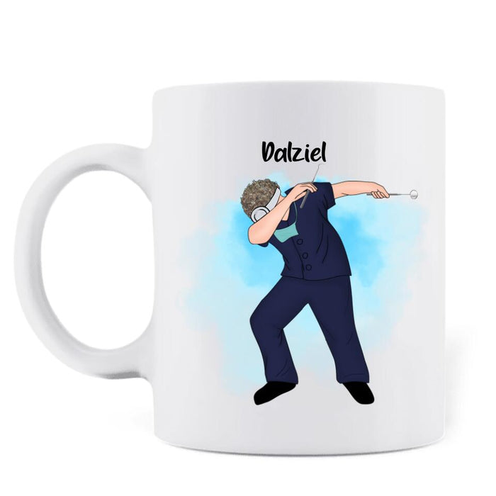 Custom Personalized Dabbing Dentist Coffee Mug - Best Gift Idea For Dentists - Best Dental Assistant Ever - MF91TB