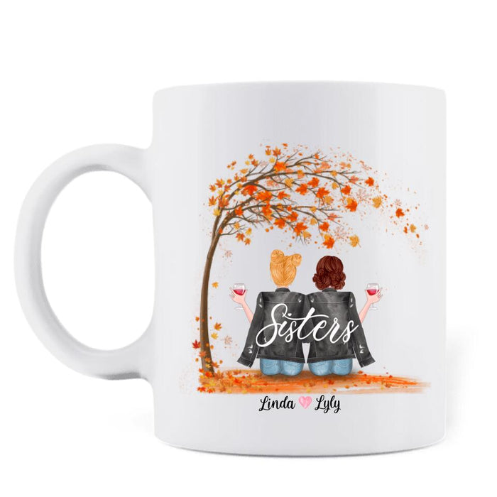 Custom Personalized Sisters In Law Mug - We Weren't Sisters By Birth - Gift For Sister/Family