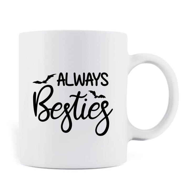 Personalized Best Friend Witchy Mug - Up to 4 Pets - Always Besties - 4UM2XW