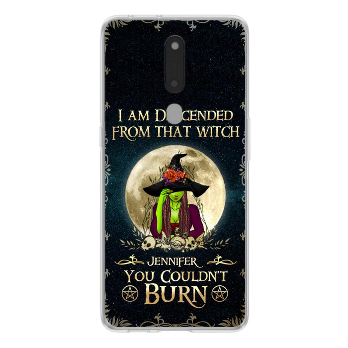 Custom Personalized Witch Phone Case - Gift Idea For Halloween - I am Descended From That Witch You Couldn't Burn - Case For Xiaomi, Oppo And Huawei