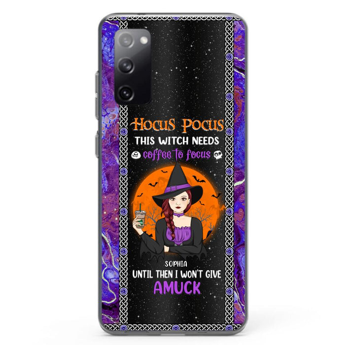 Custom Personalized Witch Phone Case - Halloween Gift Idea For Friends - Hocus Pocus - Case for iPhone & Samsung