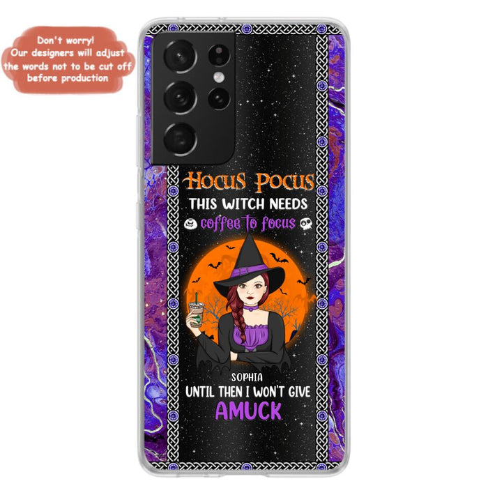 Custom Personalized Witch Phone Case - Halloween Gift Idea For Friends - Hocus Pocus - Case for iPhone & Samsung