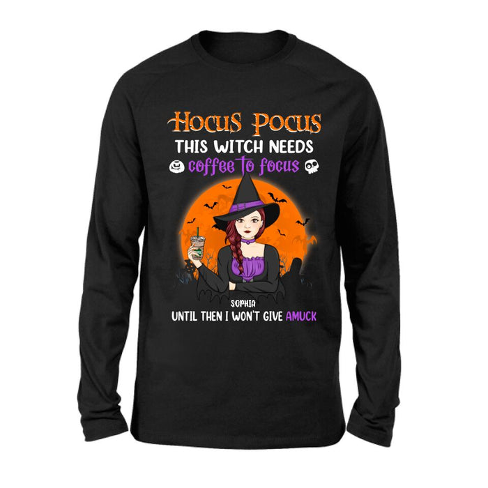 Custom Personalized Witch Shirt - Halloween Gift Idea For Friends - Hocus Pocus