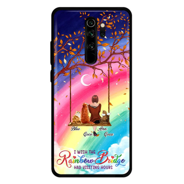 Custom Personalized Pet Mom Phone Case - Memorial Gift For Dog/ Cat Lover - I Wish The Rainbow Bridge Had Visiting Hours - Case For Xiaomi, Oppo And Huawei