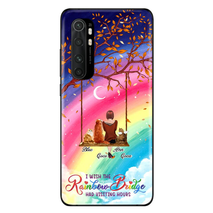 Custom Personalized Pet Mom Phone Case - Memorial Gift For Dog/ Cat Lover - I Wish The Rainbow Bridge Had Visiting Hours - Case For Xiaomi, Oppo And Huawei