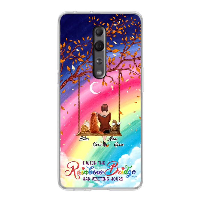 Custom Personalized Pet Mom Phone Case - Memorial Gift For Dog/ Cat Lover - I Wish The Rainbow Bridge Had Visiting Hours - Case For Xiaomi, Oppo And Huawei