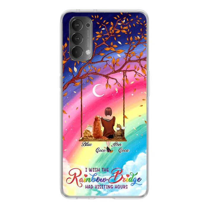 Custom Personalized Pet Mom Phone Case - Memorial Gift For Dog/ Cat Lover - I Wish The Rainbow Bridge Had Visiting Hours - Case For Xiaomi, Oppo And Huawei