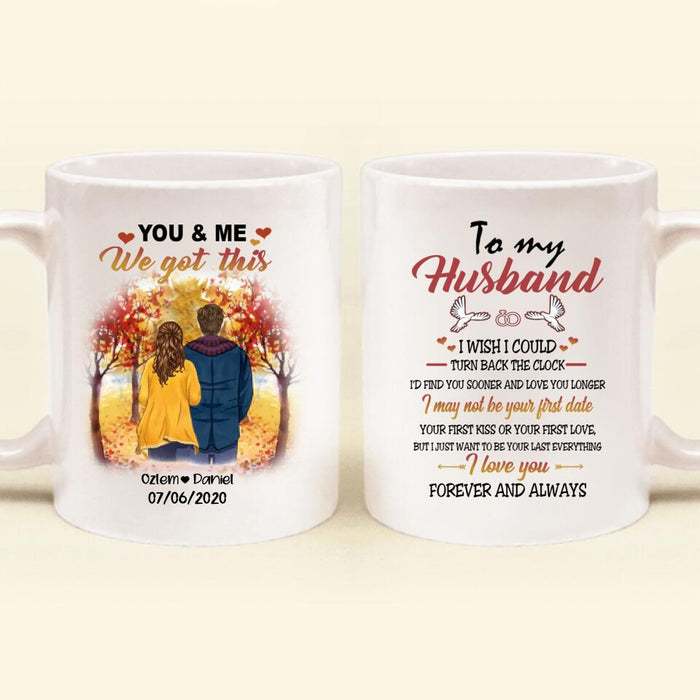 Custom Personalized Couple In The Fall Coffee Mug - Best Gift For Couple - I Love You Forever And Always - FI4AF6