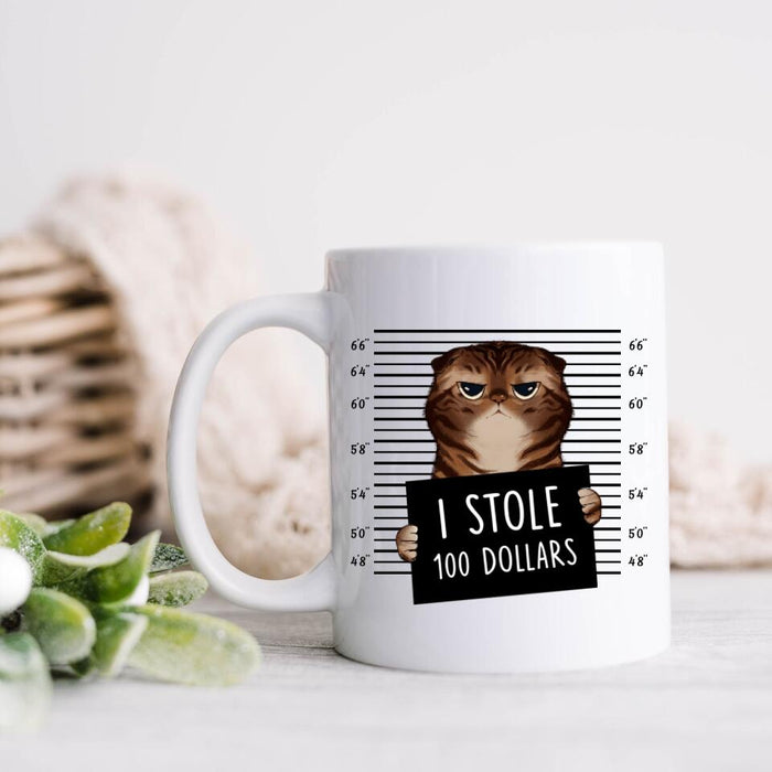 Custom Personalized Bad Cat Coffee Mug -  Gift Idea For Cat Lover