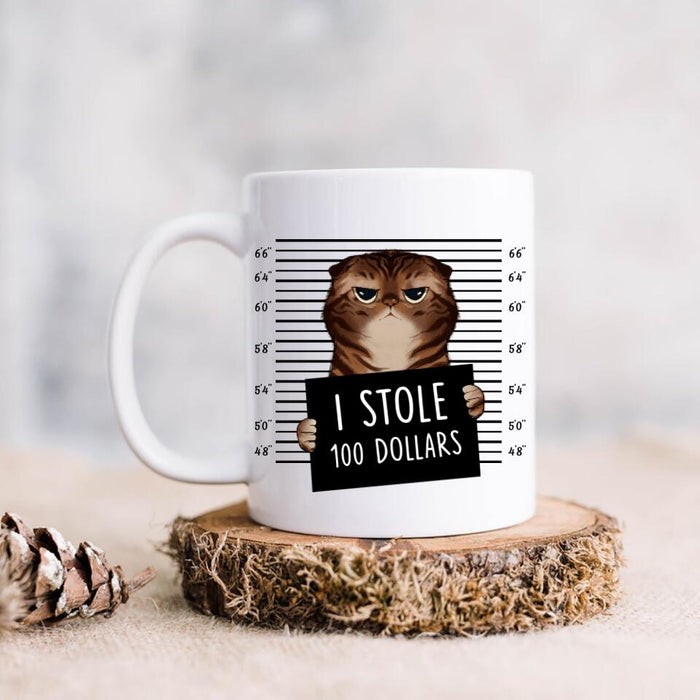 Custom Personalized Bad Cat Coffee Mug -  Gift Idea For Cat Lover