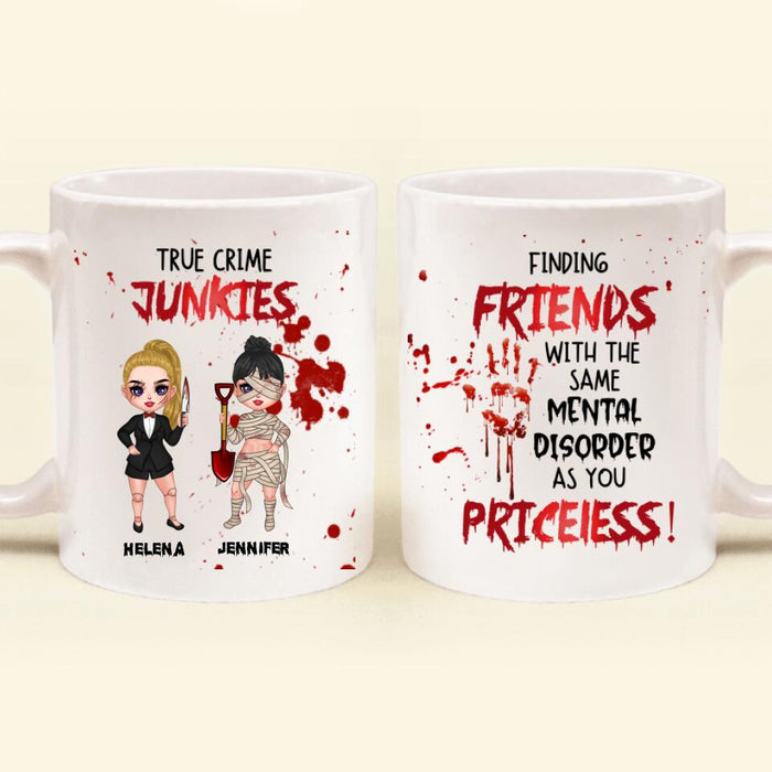 Personalized Halloween Coffee Mug - Gift Idea For Halloween/ Friends - Finding Friends With The Same Mental Disorder As You