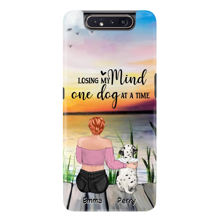 Custom Personalized Pet Mom/Dad Phone Case For iPhone/ Samsung - Gift Idea For Pet Owner With Up To 5 Cats/ Dogs - Losing My Mind One Dog At A Time