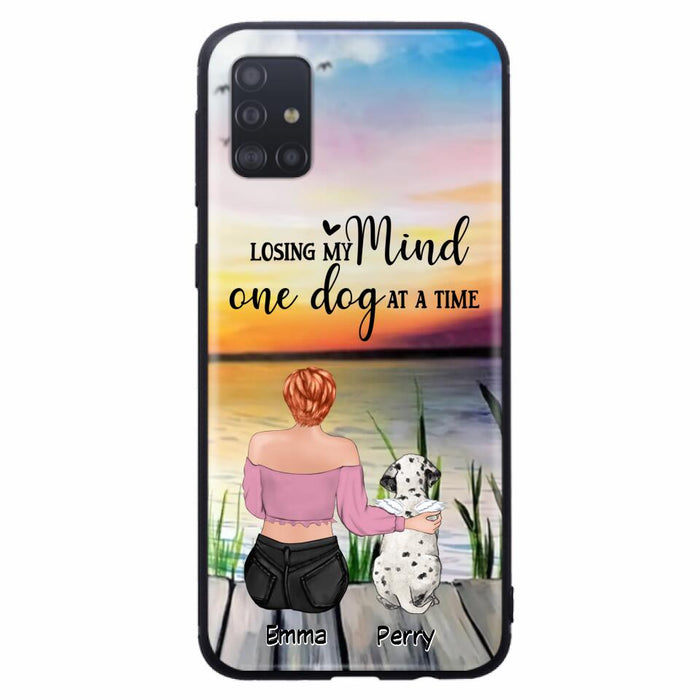 Custom Personalized Pet Mom/Dad Phone Case For iPhone/ Samsung - Gift Idea For Pet Owner With Up To 5 Cats/ Dogs - Losing My Mind One Dog At A Time