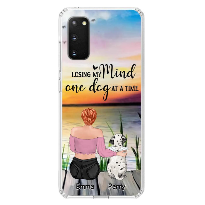 Custom Personalized Pet Mom/Dad Phone Case For iPhone/ Samsung - Gift Idea For Pet Owner With Up To 5 Cats/ Dogs - Losing My Mind One Dog At A Time