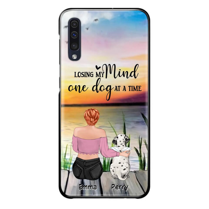 Custom Personalized Pet Mom/Dad Phone Case For iPhone/ Samsung - Gift Idea For Pet Owner With Up To 5 Cats/ Dogs - Losing My Mind One Dog At A Time