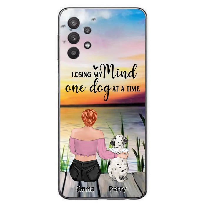 Custom Personalized Pet Mom/Dad Phone Case For iPhone/ Samsung - Gift Idea For Pet Owner With Up To 5 Cats/ Dogs - Losing My Mind One Dog At A Time