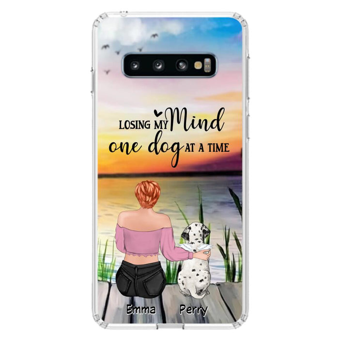 Custom Personalized Pet Mom/Dad Phone Case For iPhone/ Samsung - Gift Idea For Pet Owner With Up To 5 Cats/ Dogs - Losing My Mind One Dog At A Time