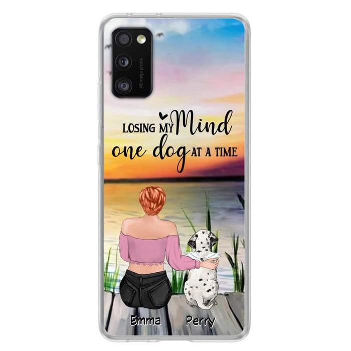 Custom Personalized Pet Mom/Dad Phone Case For iPhone/ Samsung - Gift Idea For Pet Owner With Up To 5 Cats/ Dogs - Losing My Mind One Dog At A Time