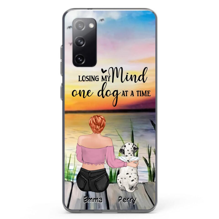 Custom Personalized Pet Mom/Dad Phone Case For iPhone/ Samsung - Gift Idea For Pet Owner With Up To 5 Cats/ Dogs - Losing My Mind One Dog At A Time