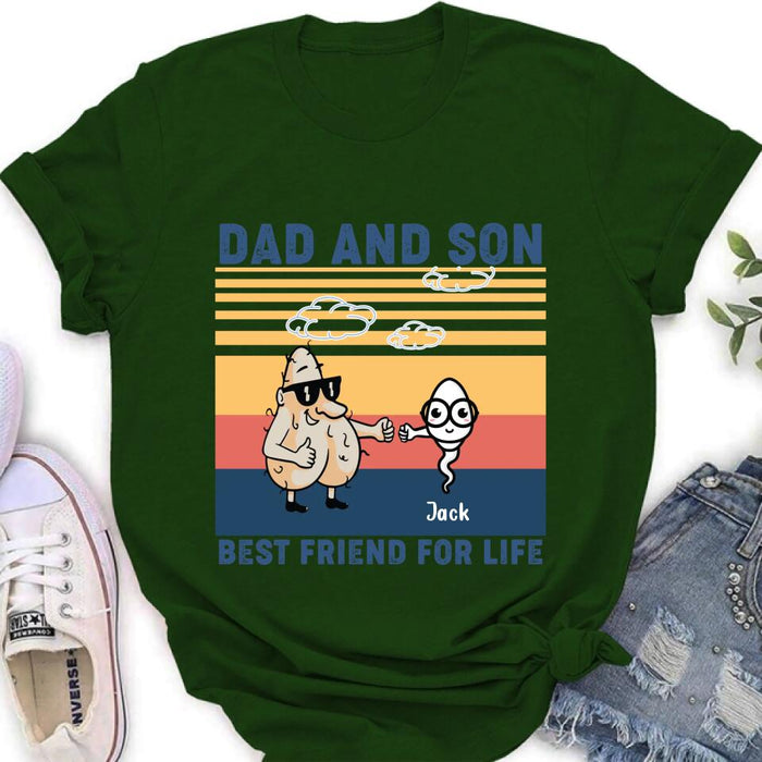 Custom Personalized Dad T-shirt/Sweatshirt/Hoodie - Gift Idea For Father's Day/Christmas/Birthday - Best Friend For Life