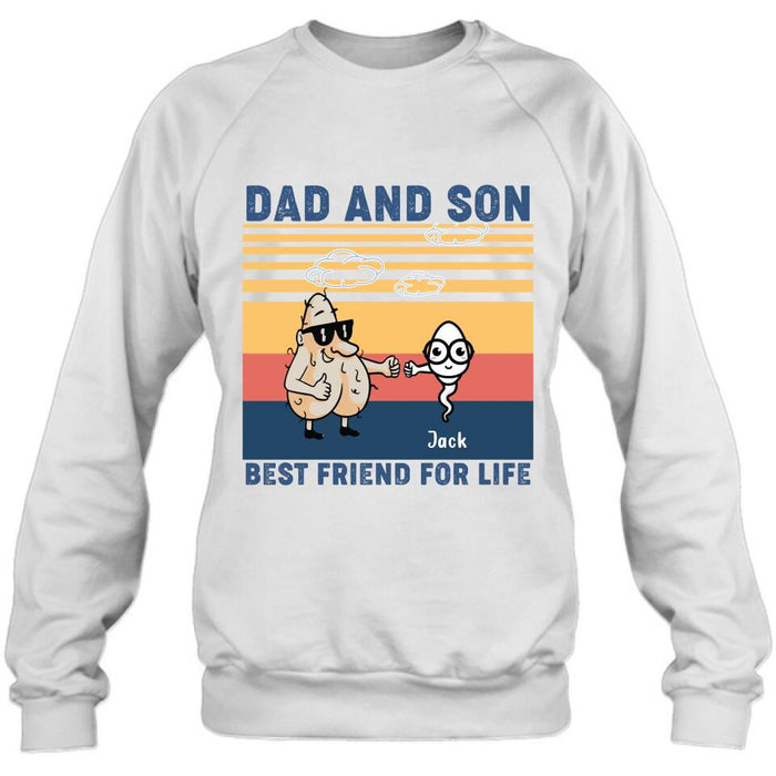 Custom Personalized Dad T-shirt/Sweatshirt/Hoodie - Gift Idea For Father's Day/Christmas/Birthday - Best Friend For Life