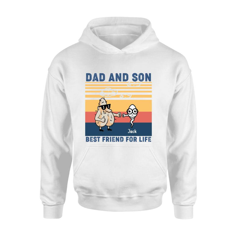 Personalized Dad T-shirt/Sweatshirt/Hoodie - Gift Idea For Father's Day/Christmas/Birthday - Best Friend For Life