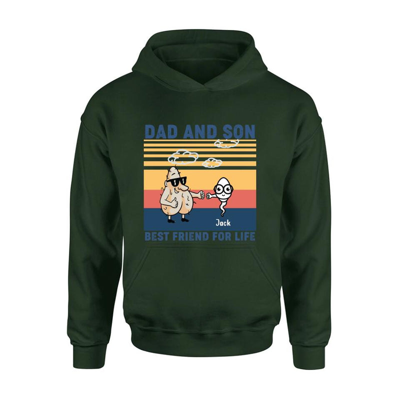 Personalized Dad T-shirt/Sweatshirt/Hoodie - Gift Idea For Father's Day/Christmas/Birthday - Best Friend For Life