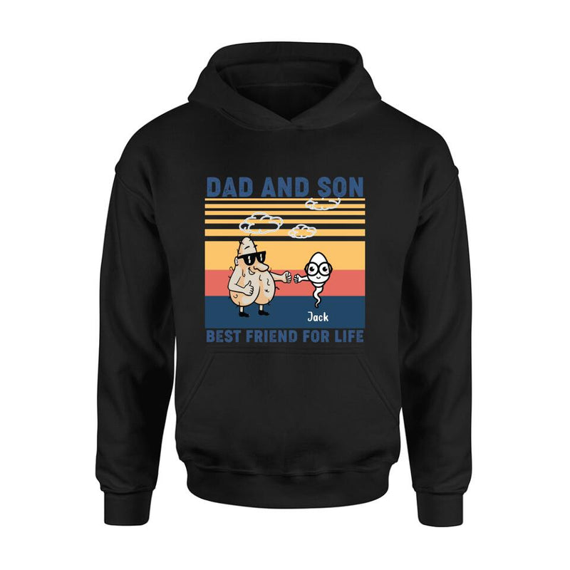 Personalized Dad T-shirt/Sweatshirt/Hoodie - Gift Idea For Father's Day/Christmas/Birthday - Best Friend For Life