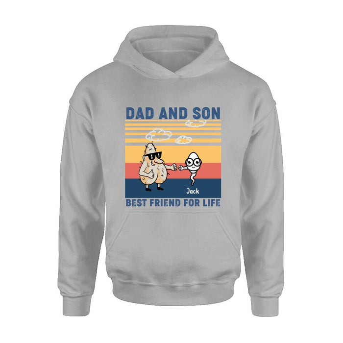 Custom Personalized Dad T-shirt/Sweatshirt/Hoodie - Gift Idea For Father's Day/Christmas/Birthday - Best Friend For Life