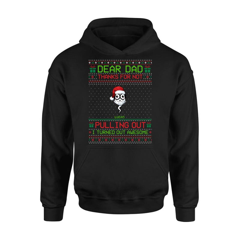 Personalized Great Job Xmas T-shirt/ Long Sleeve/Sweatshirt/Hoodie - Up to 7 Sperms - Christmas Gift Idea For Father - Thanks For Not Pulling Out