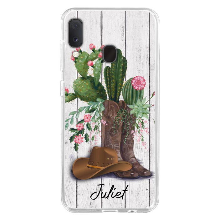 Custom Personalized Horse Girl Phone Case - Gift For Horse Lovers - Case For iPhone, Samsung and Xiaomi - TDPH45