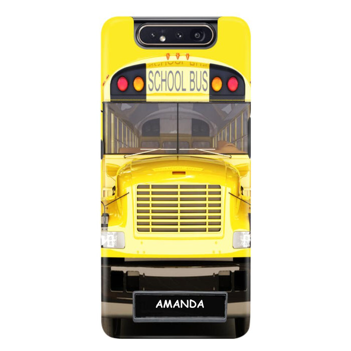 Custom Personalized School Bus Phone Case - Gift Idea For School Bus Lovers - Case For iPhone, Samsung and Xiaomi