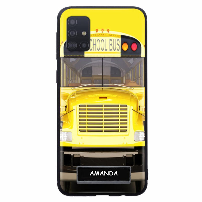 Custom Personalized School Bus Phone Case - Gift Idea For School Bus Lovers - Case For iPhone, Samsung and Xiaomi