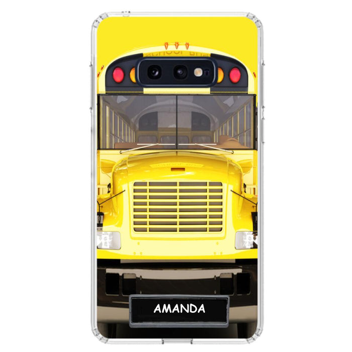 Custom Personalized School Bus Phone Case - Gift Idea For School Bus Lovers - Case For iPhone, Samsung and Xiaomi