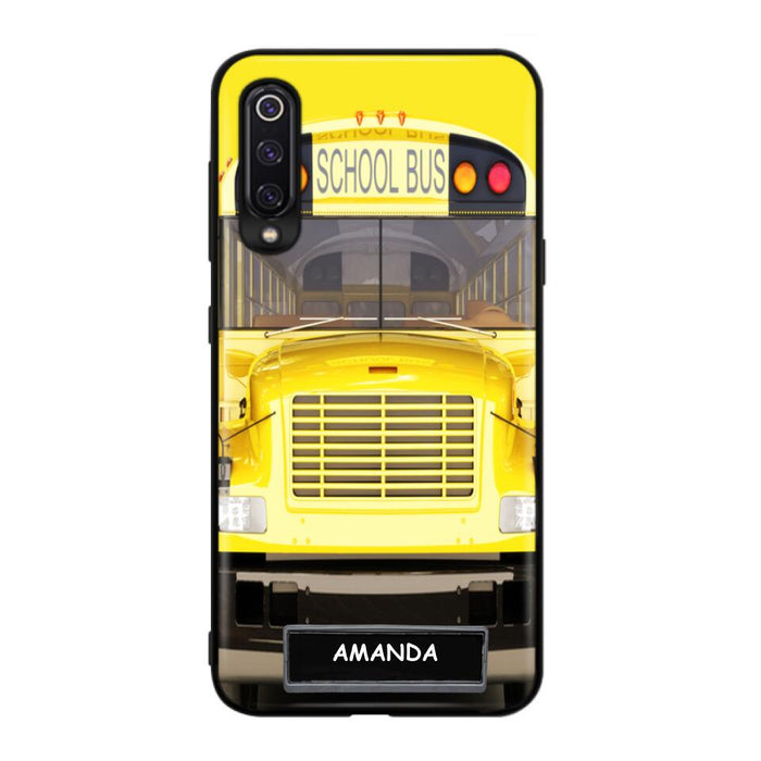 Custom Personalized School Bus Phone Case - Gift Idea For School Bus Lovers - Case For iPhone, Samsung and Xiaomi