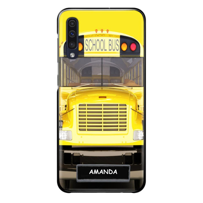 Custom Personalized School Bus Phone Case - Gift Idea For School Bus Lovers - Case For iPhone, Samsung and Xiaomi