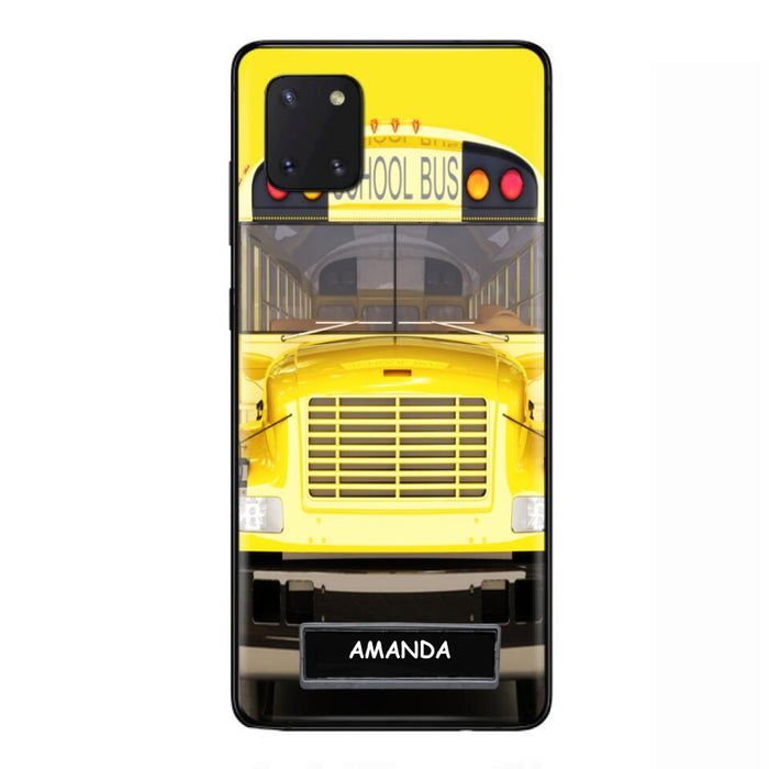 Custom Personalized School Bus Phone Case - Gift Idea For School Bus Lovers - Case For iPhone, Samsung and Xiaomi