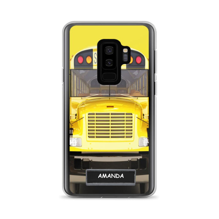 Custom Personalized School Bus Phone Case - Gift Idea For School Bus Lovers - Case For iPhone, Samsung and Xiaomi