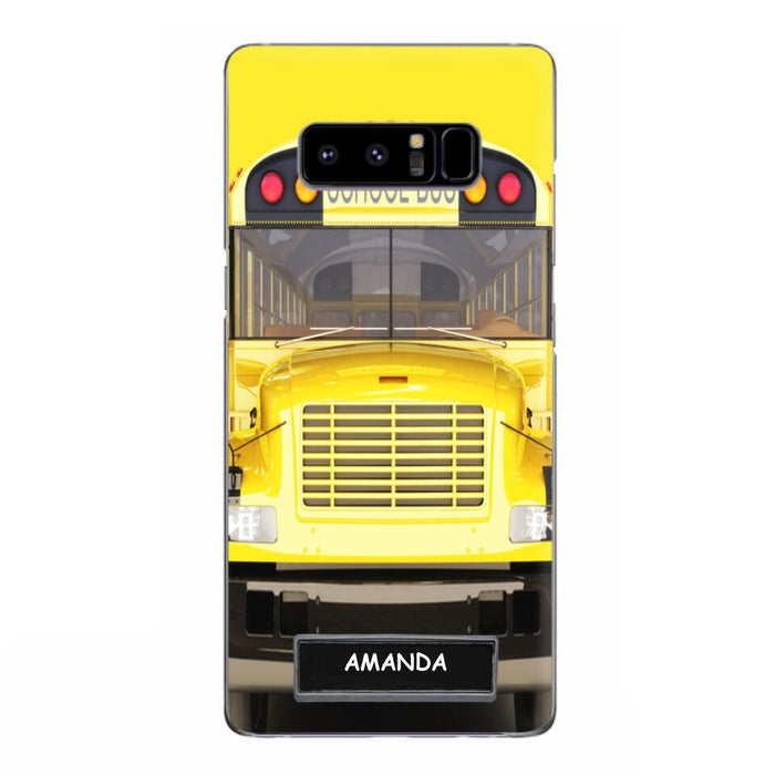 Custom Personalized School Bus Phone Case - Gift Idea For School Bus Lovers - Case For iPhone, Samsung and Xiaomi