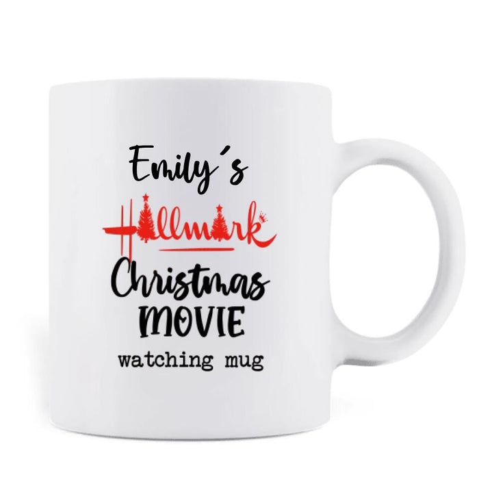 Custom Personalized Christmas Coffee Mug - Gift Idea For Christmas/ Friends - Emily's Hallmark Christmas Movie Watching Mug