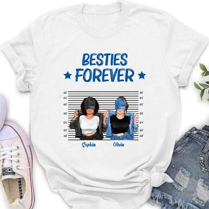 Custom Personalized Besties Accomplice Alibi Shirt/ Pullover Hoodie - Gift Idea For Friends/ Sisters - Besties Forever