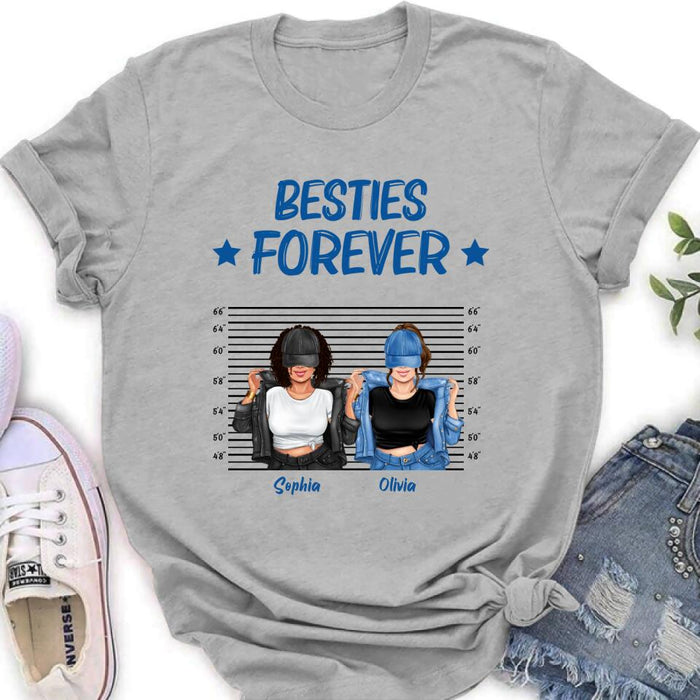 Custom Personalized Besties Accomplice Alibi Shirt/ Pullover Hoodie - Gift Idea For Friends/ Sisters - Besties Forever