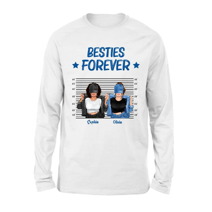 Custom Personalized Besties Accomplice Alibi Shirt/ Pullover Hoodie - Gift Idea For Friends/ Sisters - Besties Forever