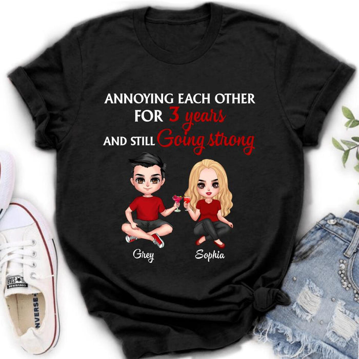 Custom Personalized T-shirt/Pullover Hoodie/Long Sleeve - Gift for couples, lovers, husband and wife - Annoying Couple