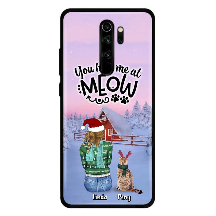 Personalized Christmas Cat Mom Phone Case - Upto 5 Cats - Christmas Gift Idea For Cat Lover - You Had Me At Meow - Case For Xiaomi, Oppo And Huawei